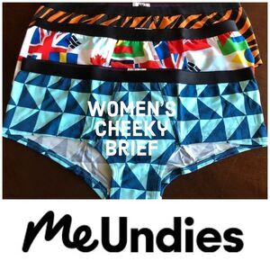 ME UNDIES - BRAND NEW - L Sz Small - 3-Pack Cheeky Brief Undies/Super Soft!